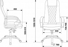 Фото Кресло компьютерное CH-609SL/ECO, мультиблок, хром, экокожа