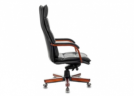 Фото Кресло руководителя T-9927WALNUT мультиблок, до 200 кг, кожа/орех 3